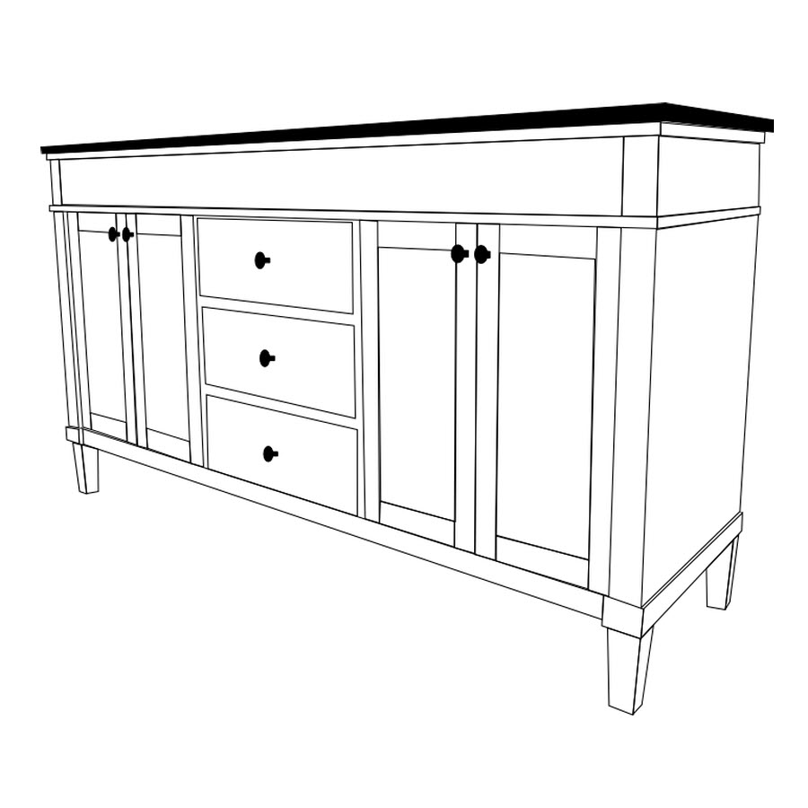 Line Art Vanity : Maison bath vanity quot w d home surplus