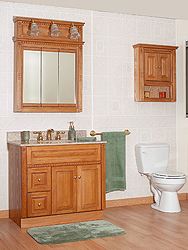 Newport Oak Bath Cabinetry