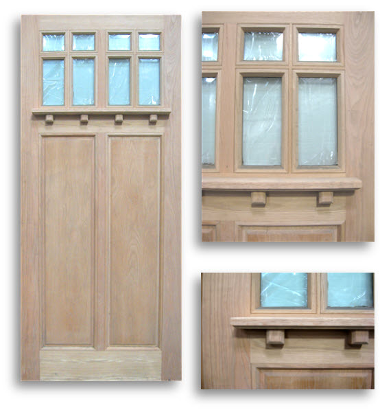 OAK EXTERIOR DOOR 8-Lite Glass; Size: 42\ OAK EXTERIOR DOOR 8-Lite Glass; Size: 42\