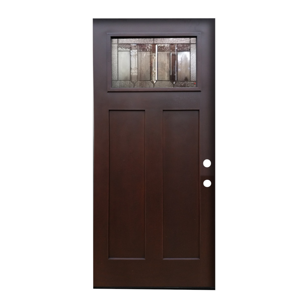 Craftsman Sword Fiberglass Exterior Door Patina Left