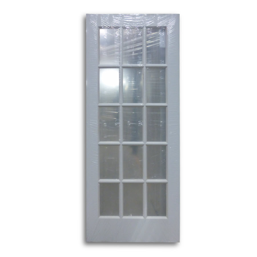 Interior French Door Primed White 15 Lite 32 W