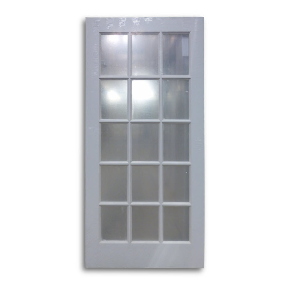 Interior French Door Primed White 15 Lite 36 W