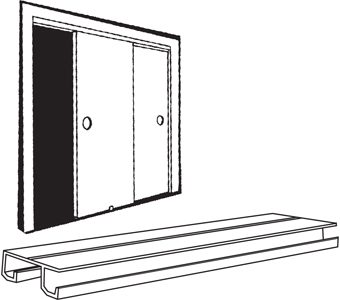By Pass Closet Door Track And Hardware Set 48 Home Surplus