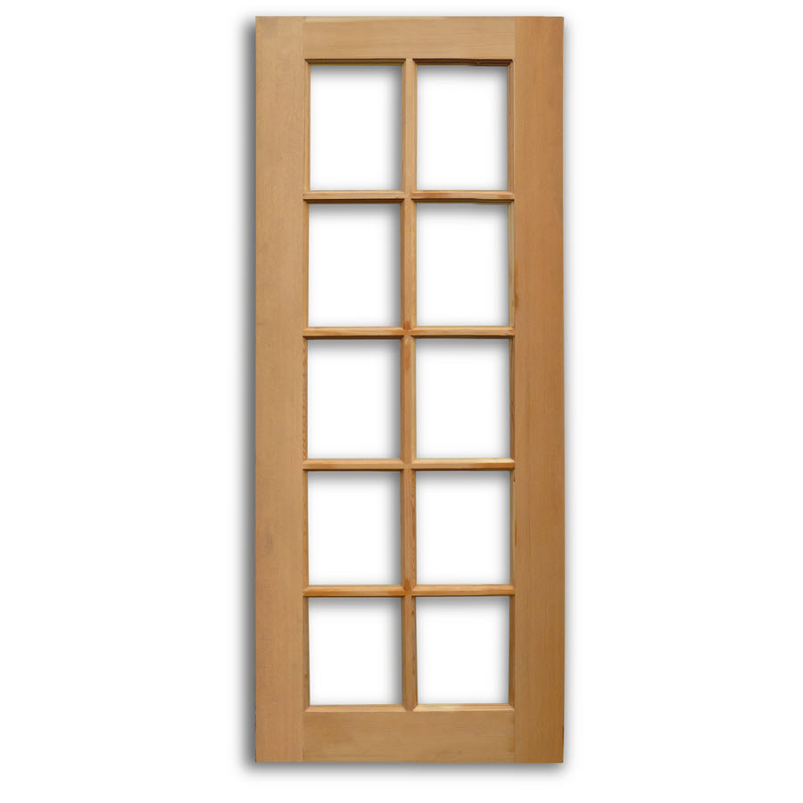 10 Lite Interior French Door Fir 28w X 77h Home Surplus 10 Lite Interior French Door Fir 28w X 77h