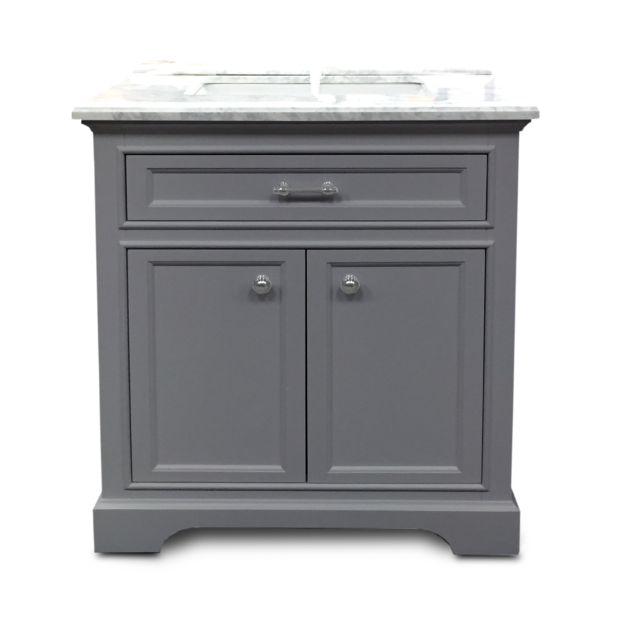 Milan Collection – Grey Bath Vanity 30inch x 21inch 2 Door