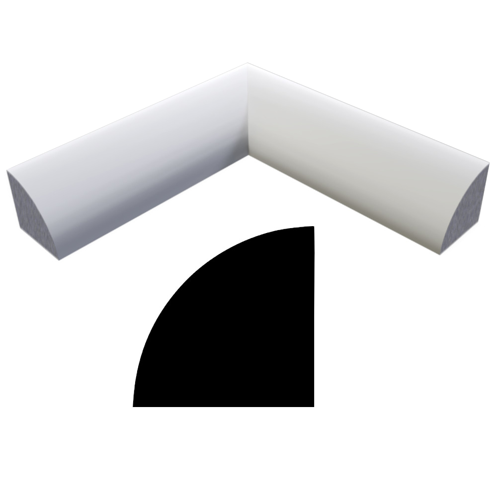 Moulding Quarter Round 11/16" x 11/16" FJ Primed 16ft Length Price