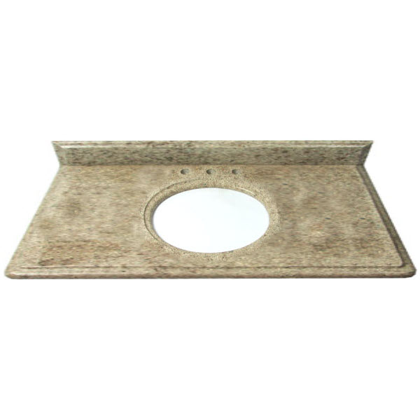 Granite Vanity Top 49wide 22deep Color Almond Mauve Home Surplus