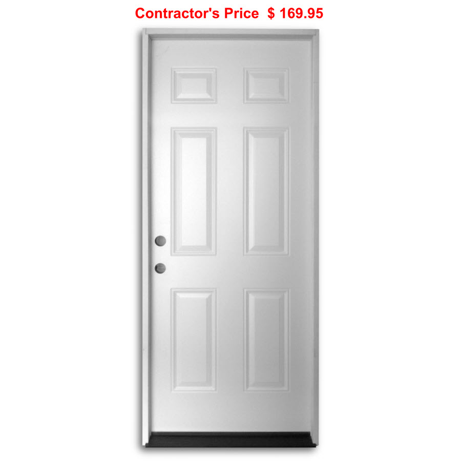 Simple 36 Inch Slab Exterior Door for Large Space