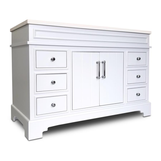 Flamenco Collection White Bath Vanity 48inch X 21inch Home Surplus