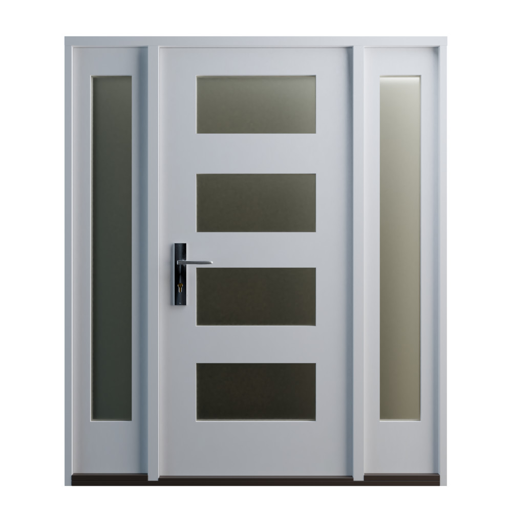 Luma PreHung Exterior Fiberglass Door With 2 Sidelites Luma PreHung Exterior Fiberglass Door With 2 Sidelites