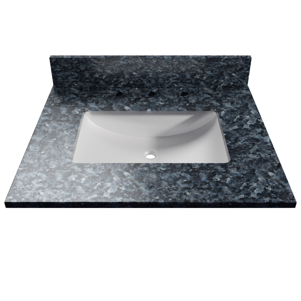 blue vanity tops