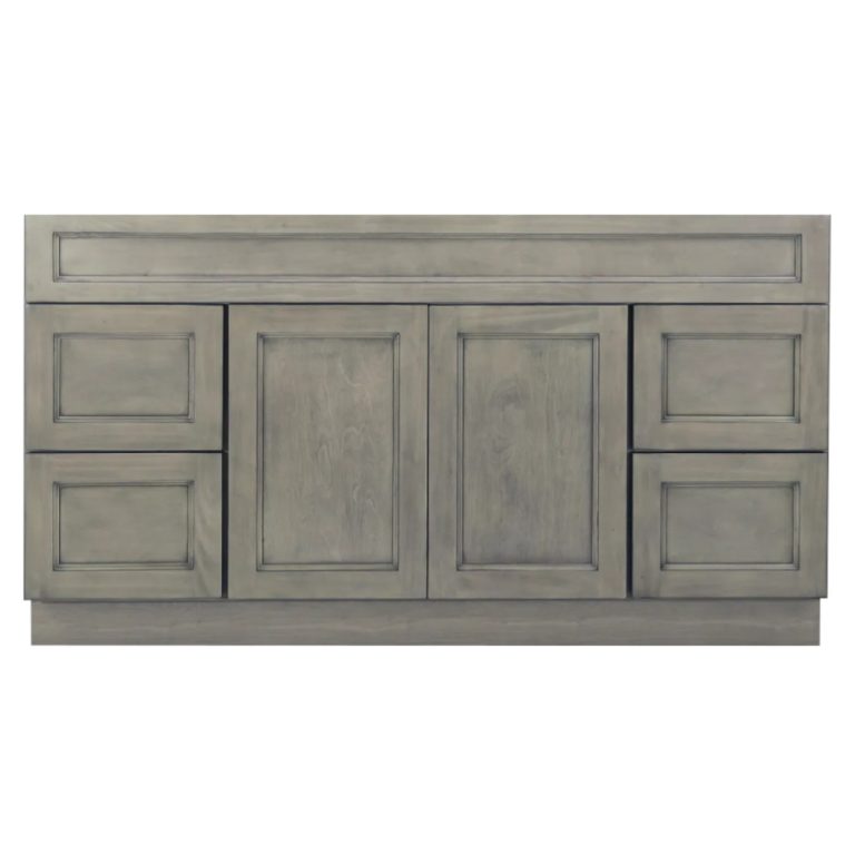 Hopkins RTA Vanity Base - Harbor Gray - 60 inch: Home Surplus