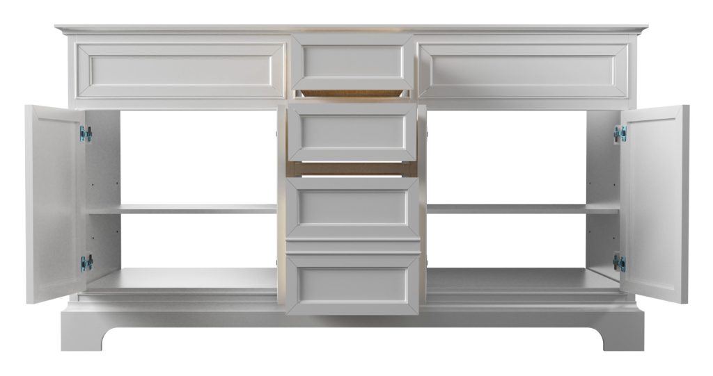 SHELBY Vanity Base 60 inch White: Home Surplus